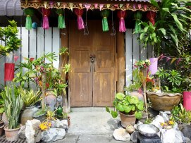 Loy Krathong decorated house