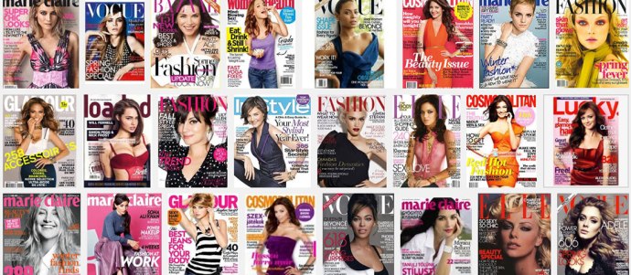google-shot-of womens magazines